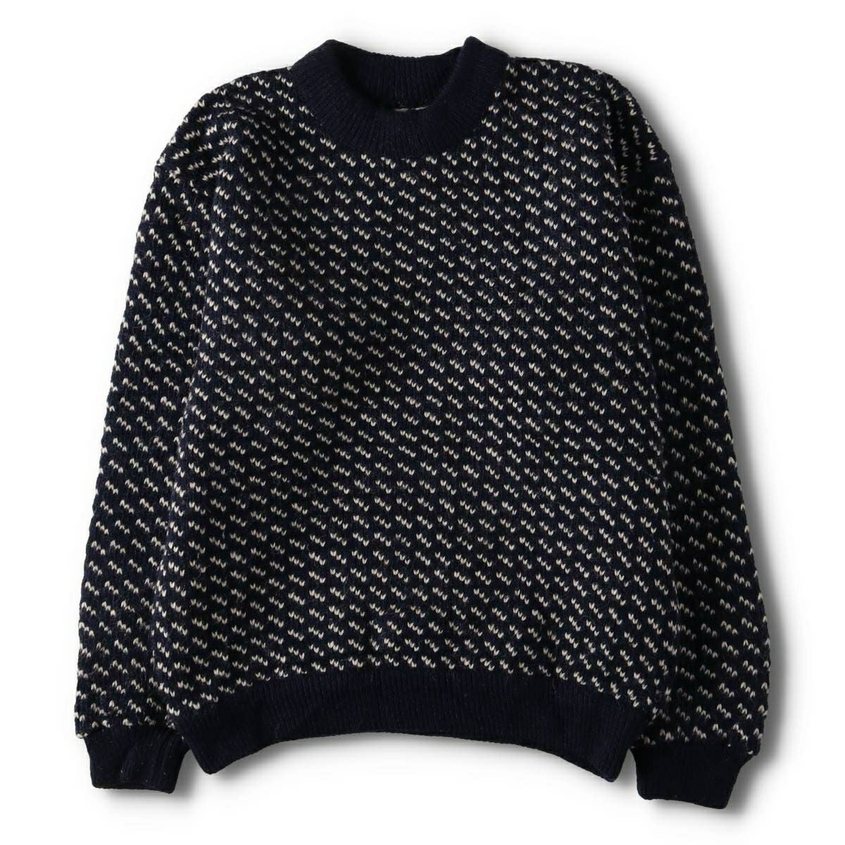 古着 70～80年代 エルエルビーン L.L.Bean バーズアイ柄 ニット