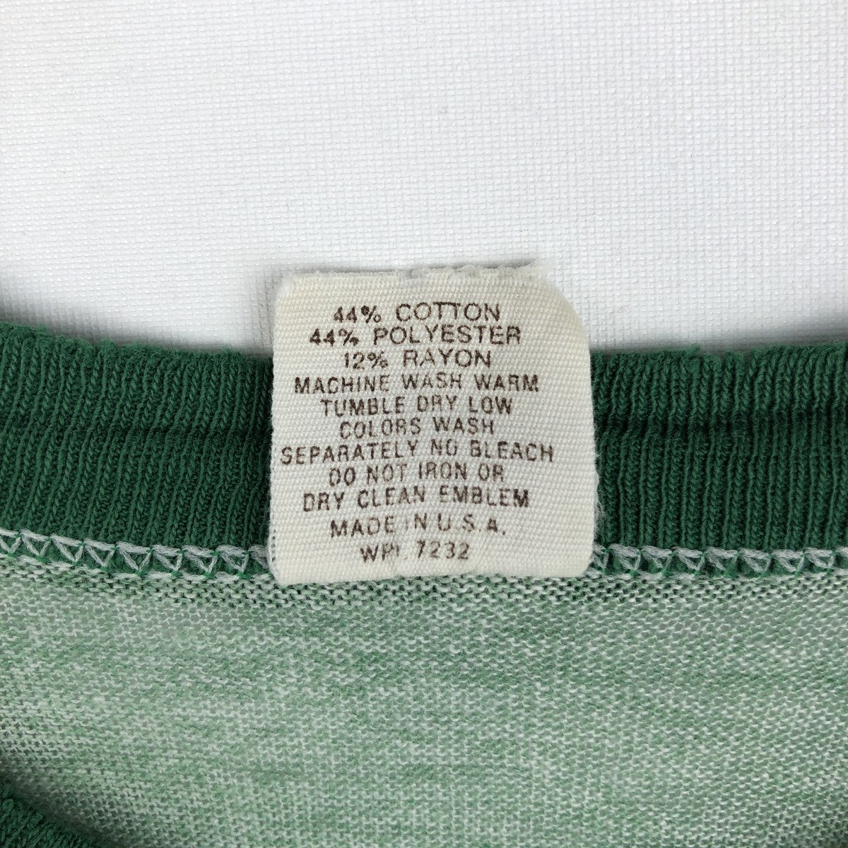 古着 ～80年代 ラッセル Russell 3連プリント リンガーTシャツ USA製