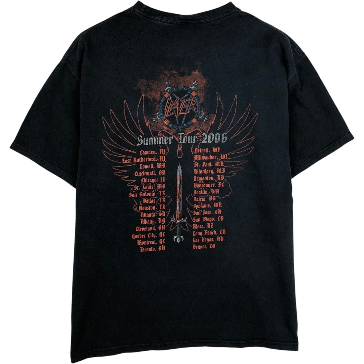 古着 SLAYER スレイヤー バンドTシャツ バンT メンズL相当 /eaa647063