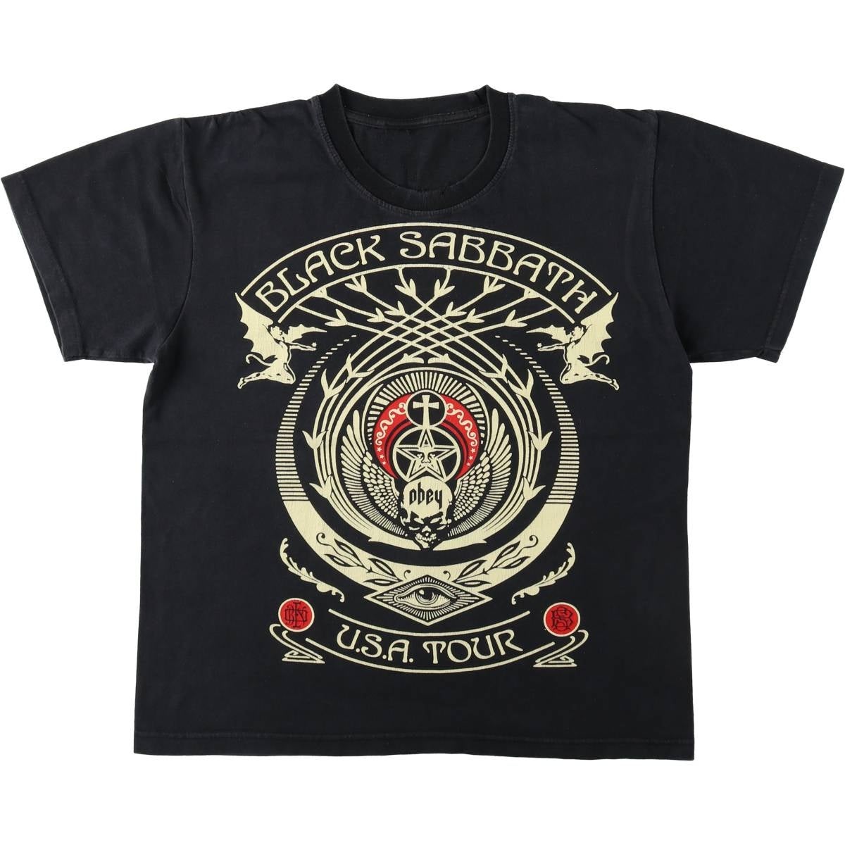 古着 BLACK SABBATH ブラックサバス バンドTシャツ バンT メンズS相当