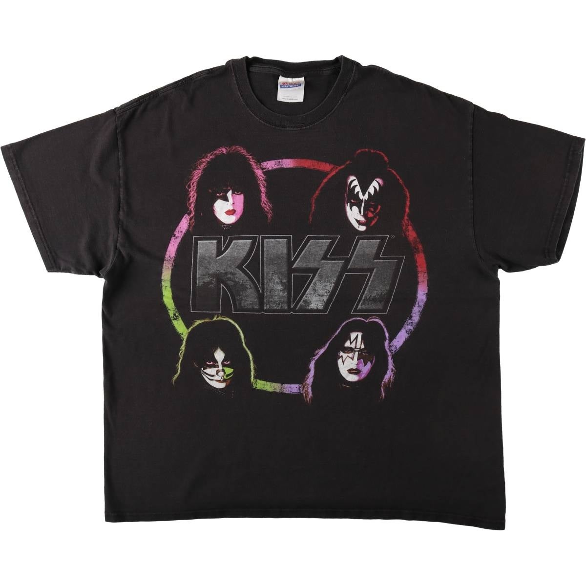 古着 00年代 ヘインズ Hanes KISS キッス バンドTシャツ バンT メンズ