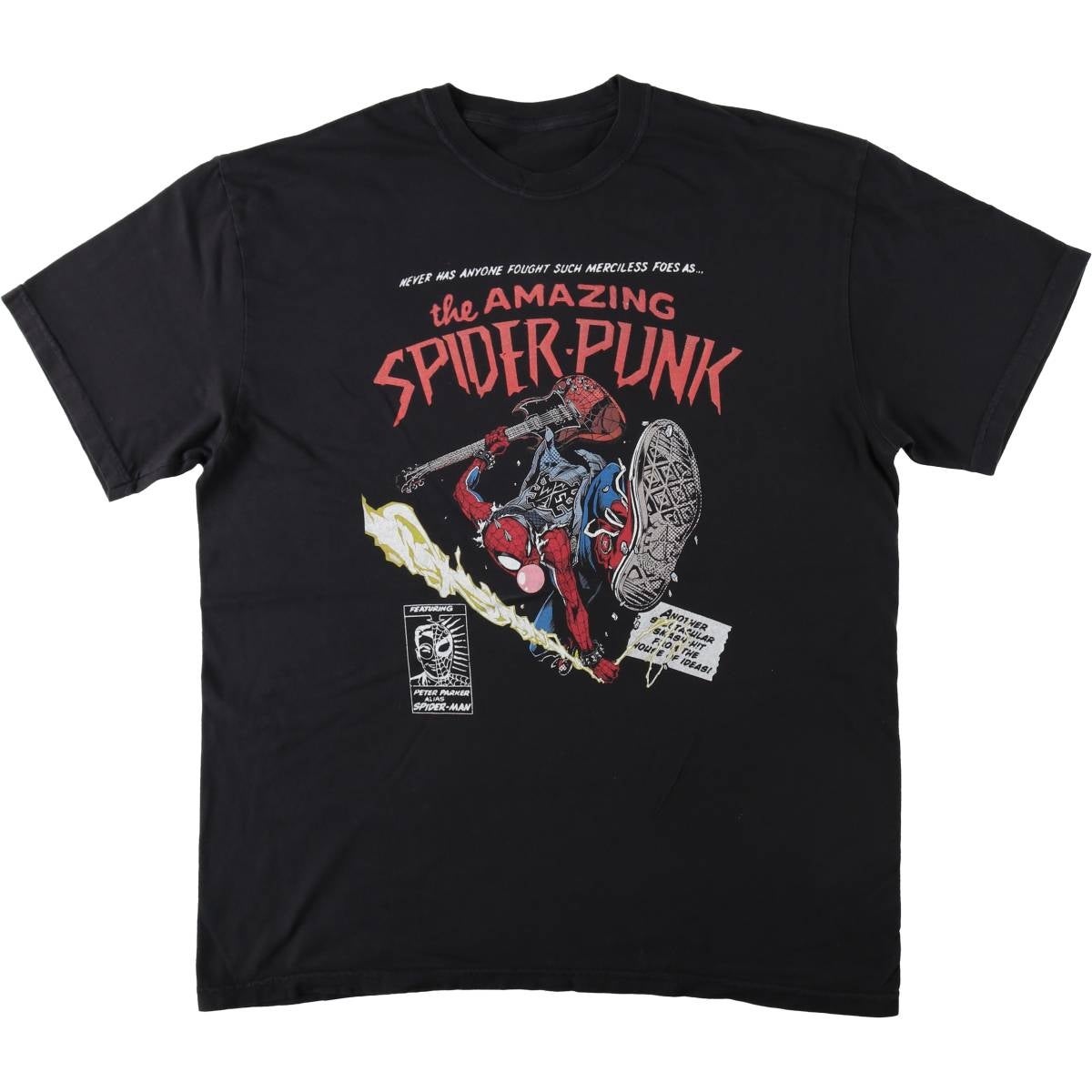 古着 SPIDER MAN スパイダーマン キャラクタープリントTシャツ メンズ