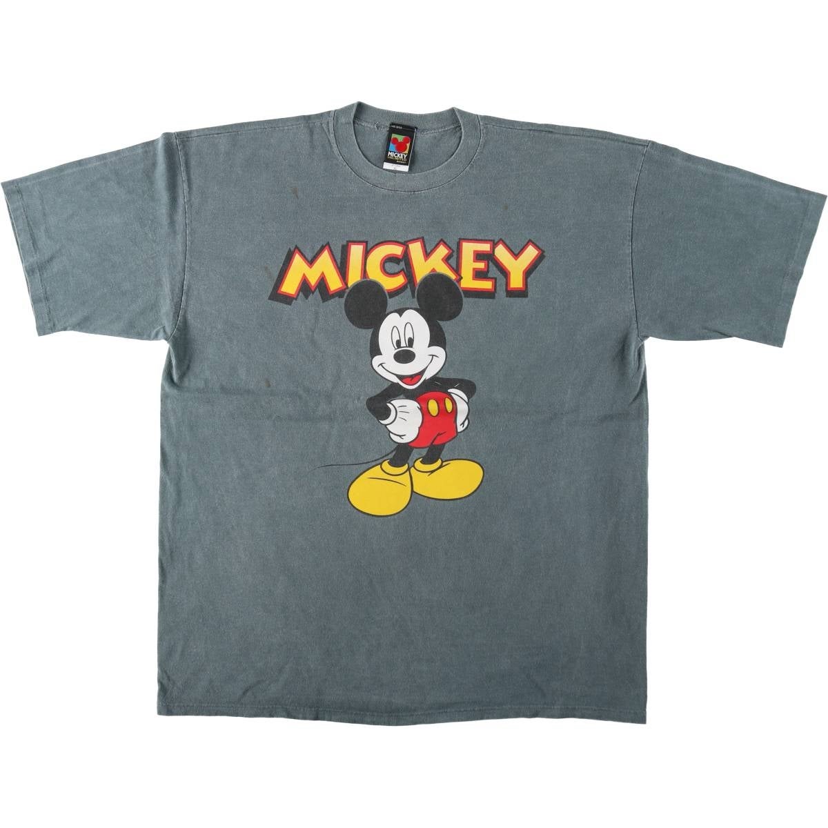 ♣ミッキー (Disney) ヘインズ／HANES BEEFY-T 古着Tシャツ 古着 ヘインズ Hanes BEEFY-T MICKEY MOUSE ミッキーマウス