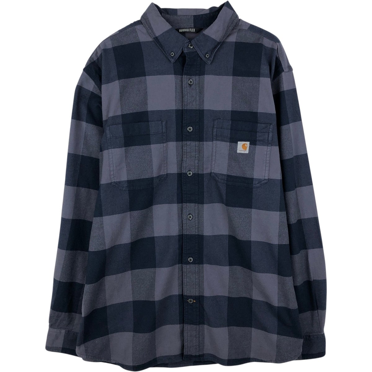 古着 カーハート Carhartt RELAXED FIT オンブレチェック 長袖