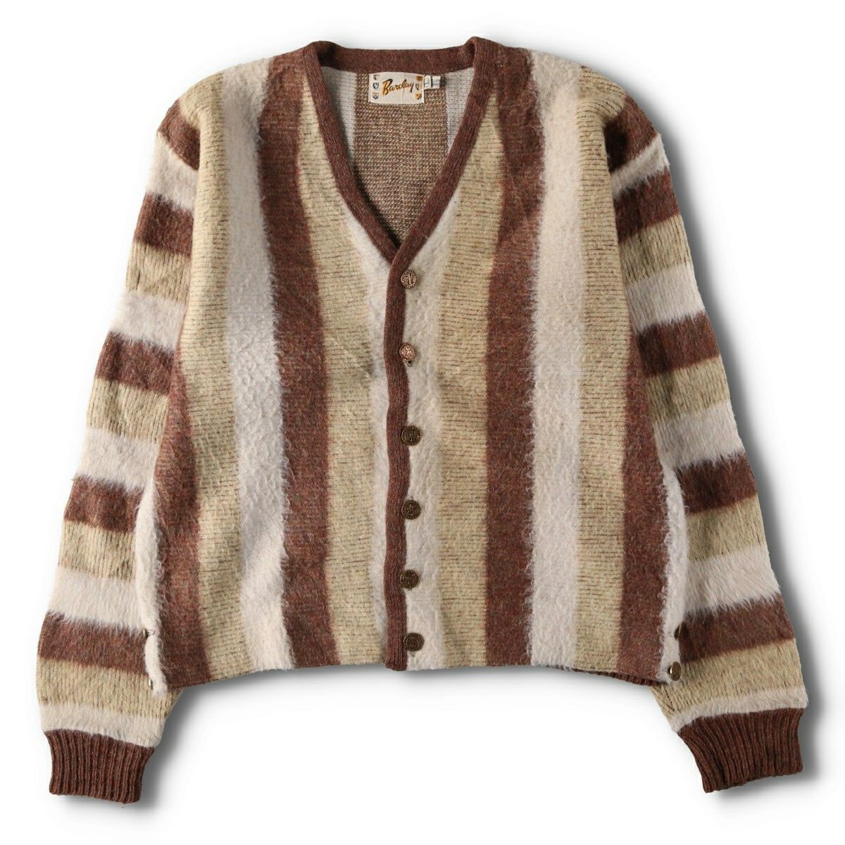 古着 60～70年代 BARCLAY ボーダー柄 ストライプ柄 モヘア混 ウール