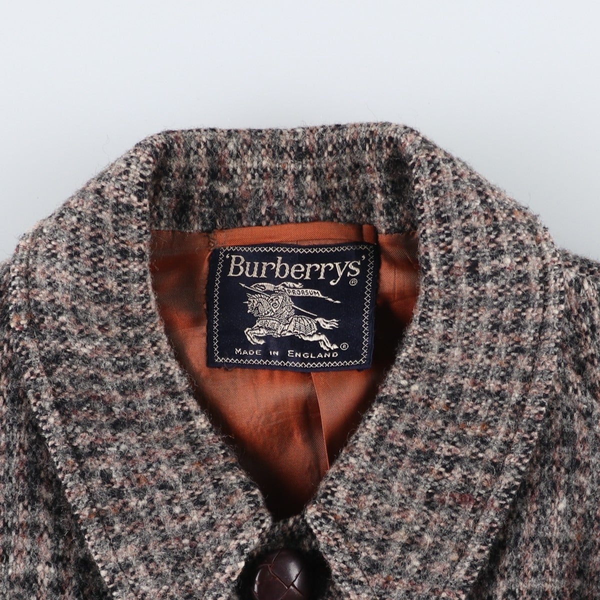バーバリー ヴィンテージ　ウールコート 古着 70～80年代 バーバリー Burberrys アイリッシュツイード ウール