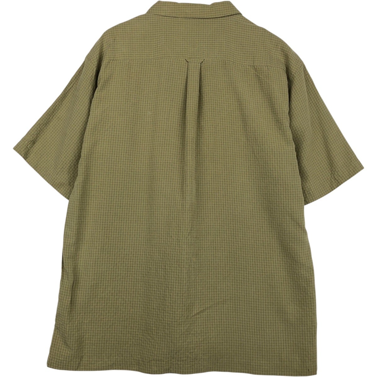 古着 00年代 コロンビア Columbia チェック柄 半袖 オープンカラー
