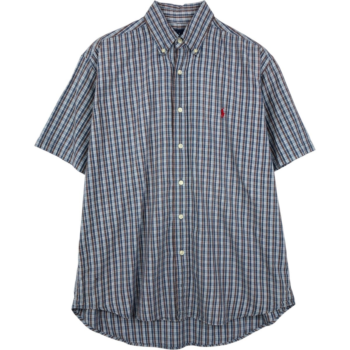 古着 ラルフローレン Ralph Lauren BLAKE 半袖 ボタンダウン チェック