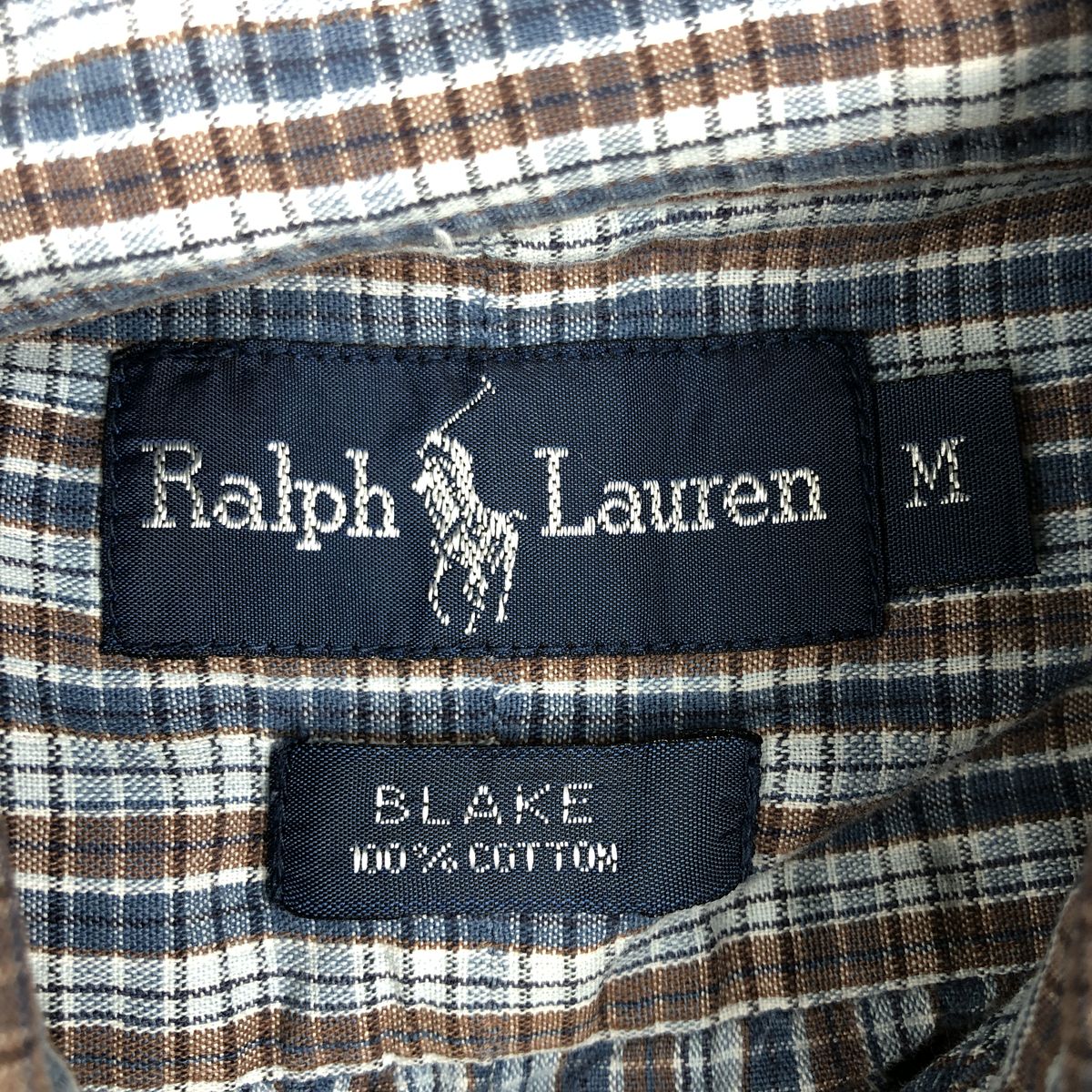 古着 ラルフローレン Ralph Lauren BLAKE 半袖 ボタンダウン チェック