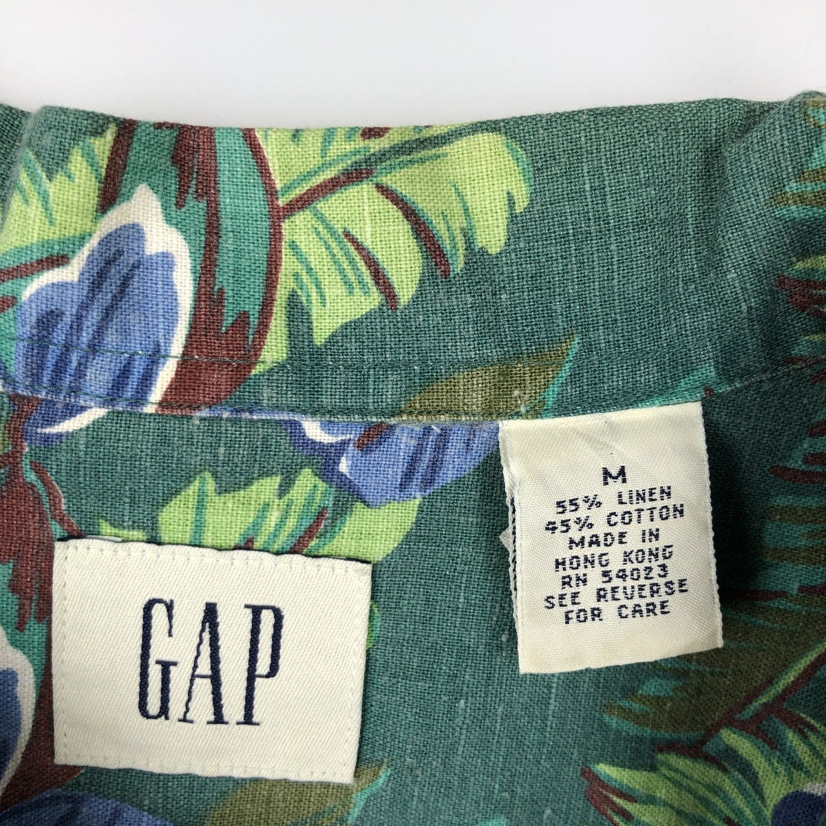 古着 90年代 ギャップ GAP オールドギャップ 総柄 花柄 オープンカラー