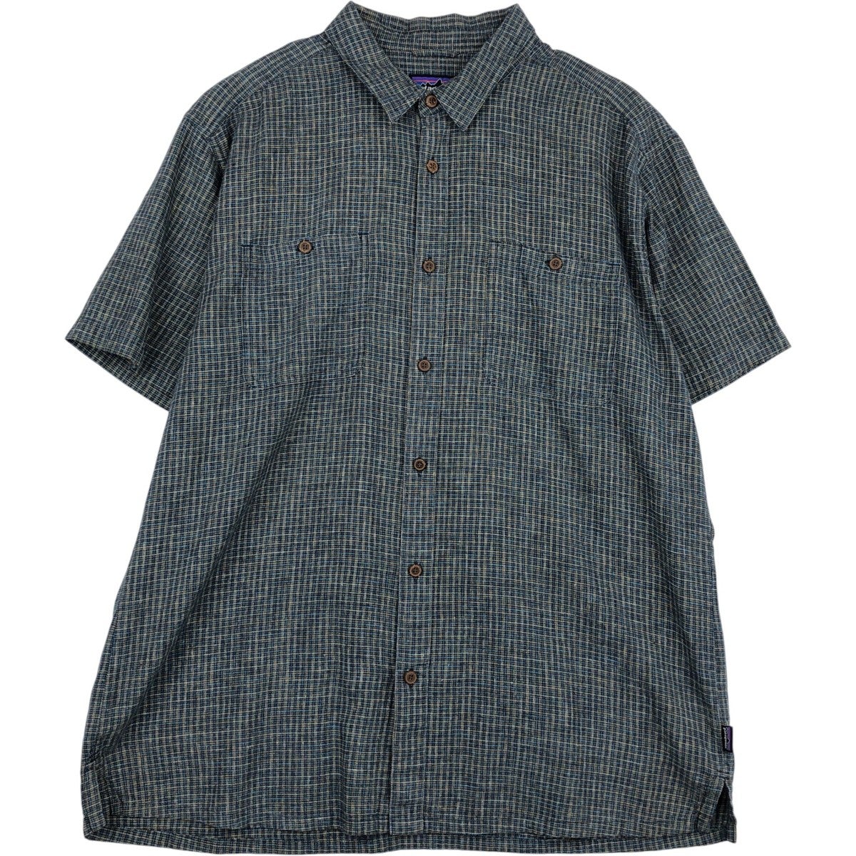 古着 パタゴニア Patagonia チェック柄 半袖 オーガニックコットン