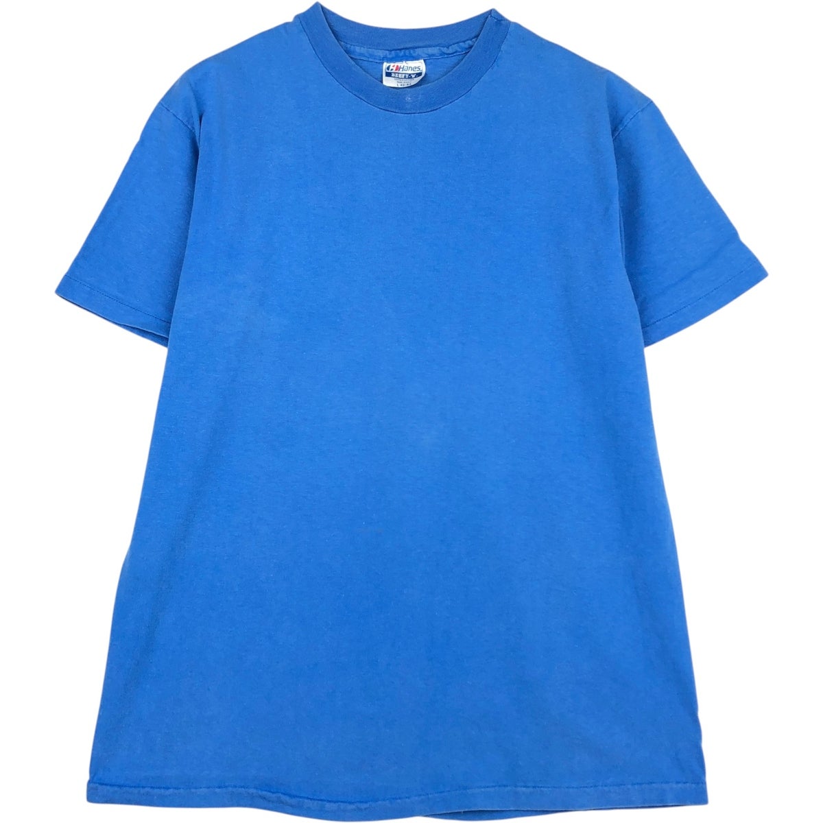 古着 80年代 ヘインズ Hanes BEEFY-T 青タグ 無地Tシャツ USA製 メンズ