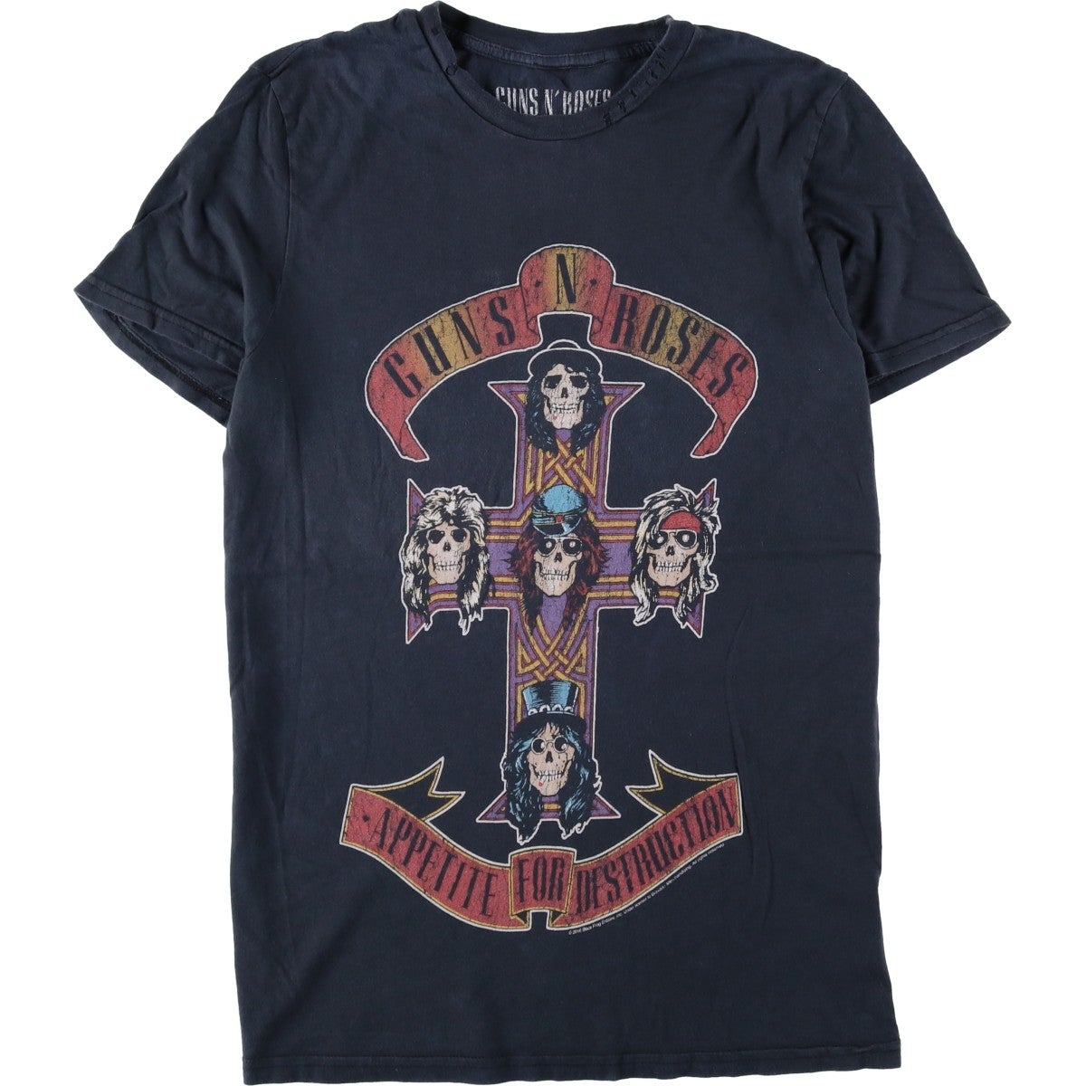 古着 GUNS N ROSES ガンズアンドローゼズ ドクロ柄 スカル柄 バンドT