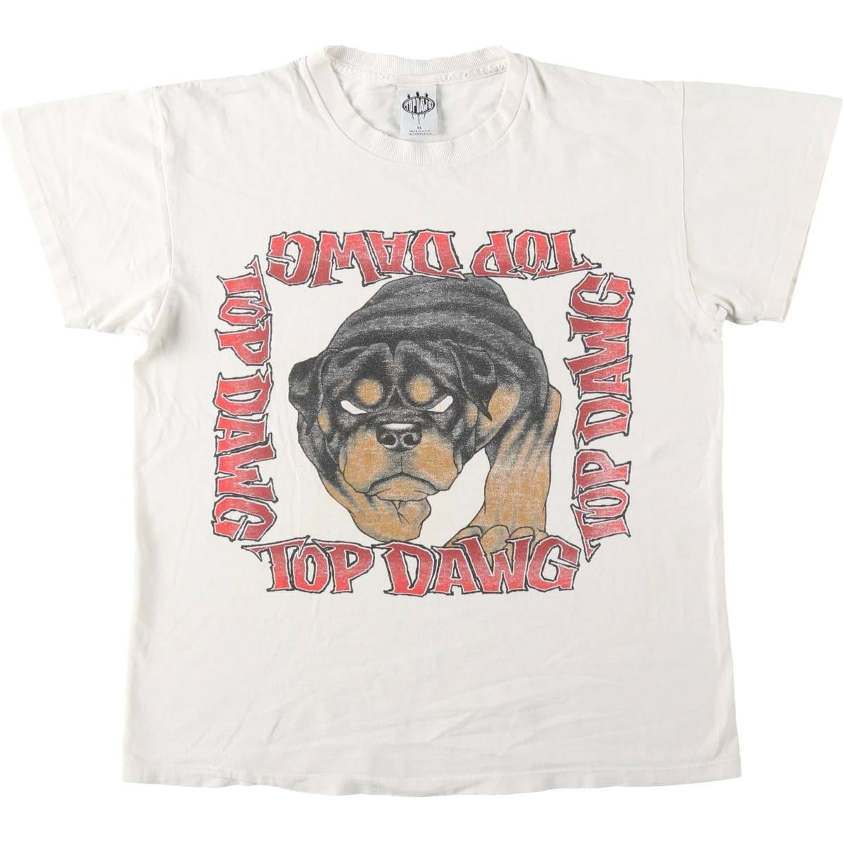 古着 90年代 MURINA ネコ柄 アニマルTシャツ USA製 メンズXL相当