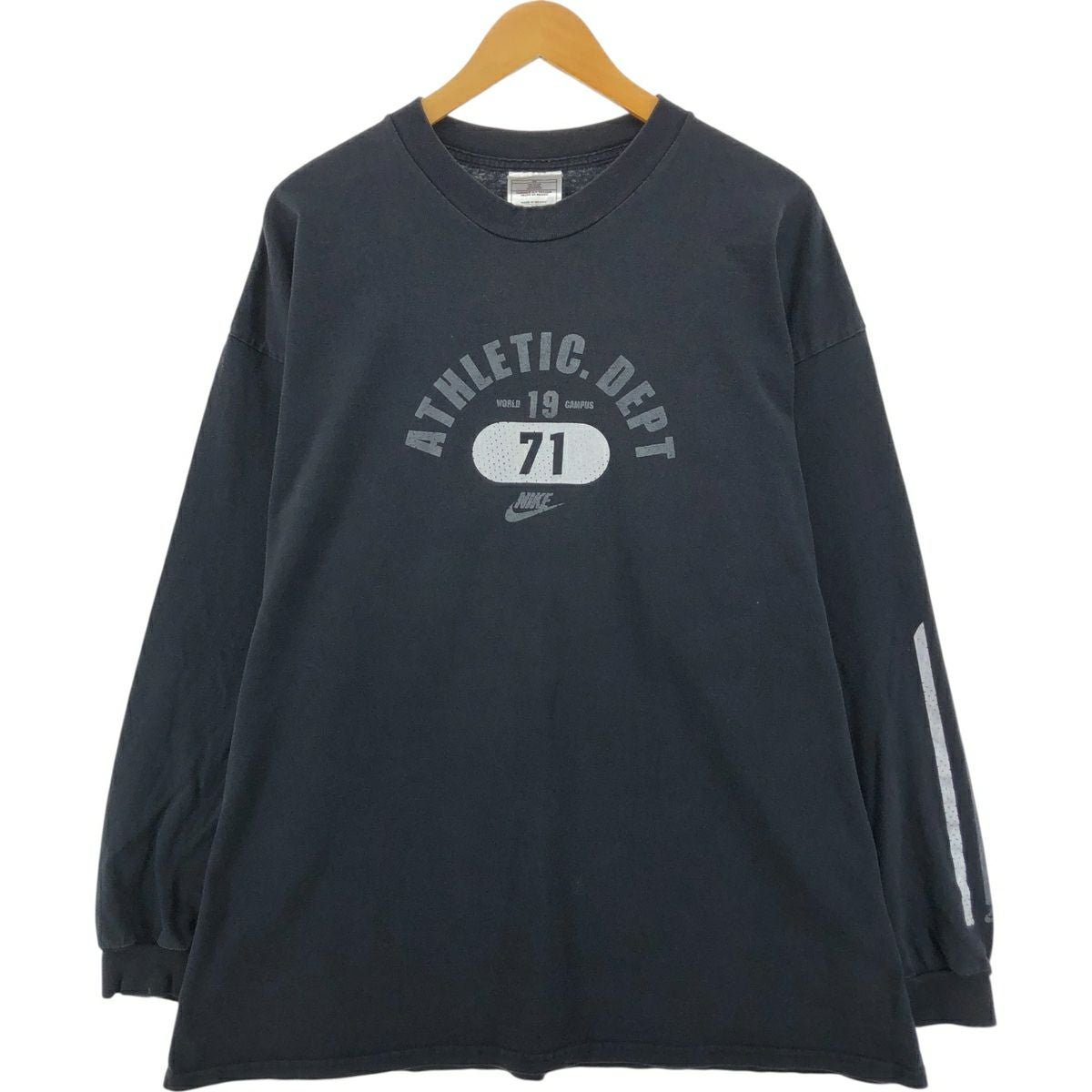 古着 90～00年代 ナイキ NIKE ロングTシャツ ロンT USA製 メンズL相当