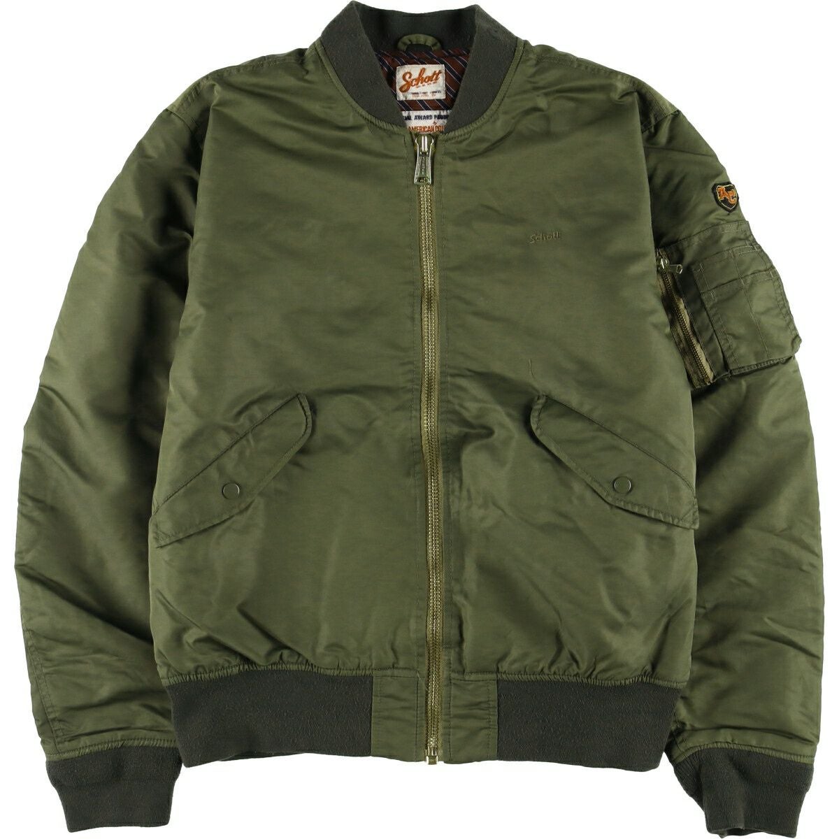 古着 民間品 ショット SCHOTT AMERICAN COLLEGE 中綿入り ミリタリー