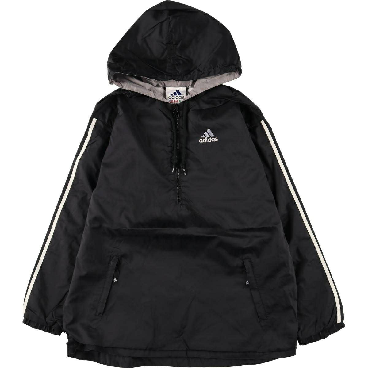90s old オールドアディダス中綿ナイロンジャケットトレフォイル 古着 90～00年代 アディダス adidas トレフォイルロゴ バックロゴ
