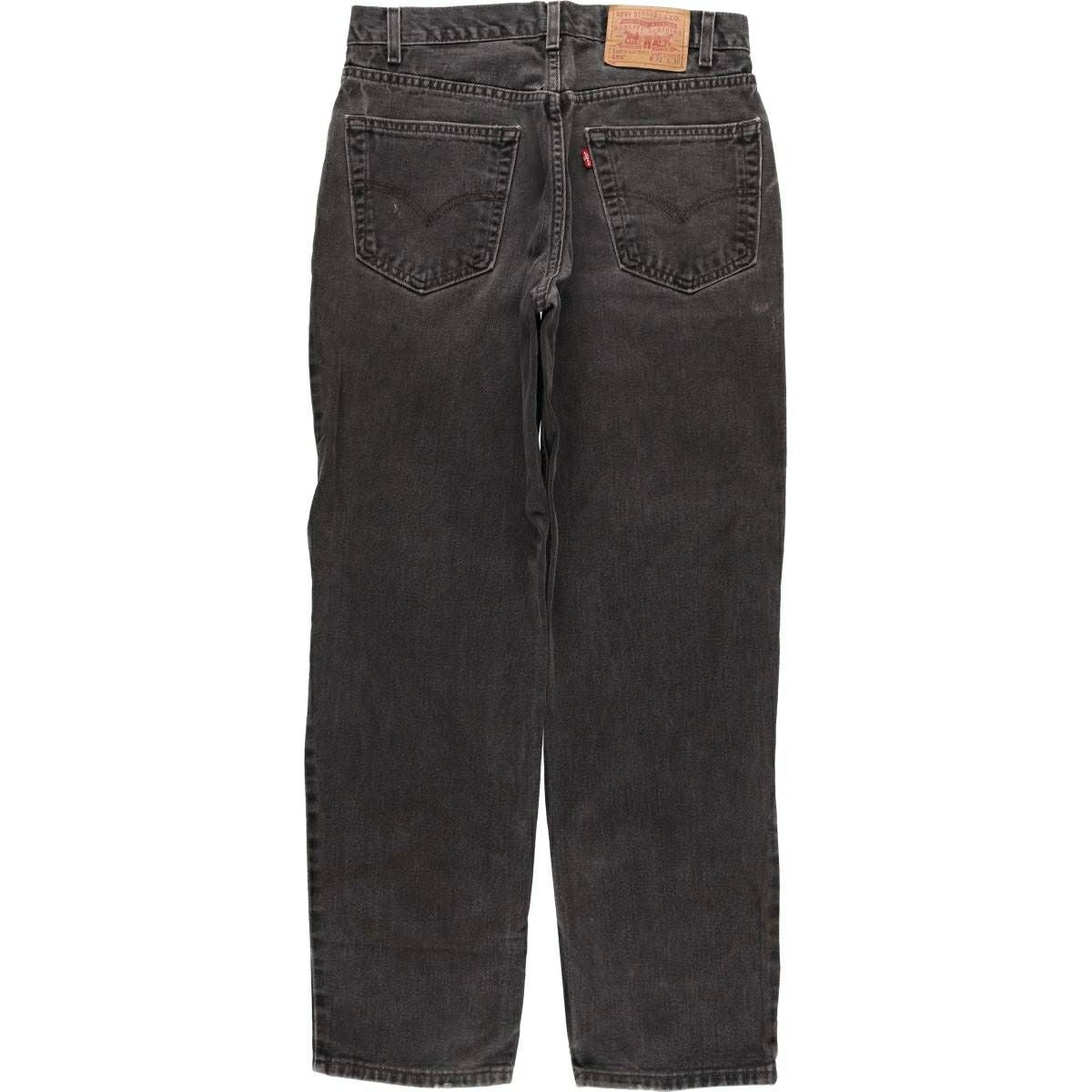 古着 00年代 リーバイス Levis 550 RELAXED FIT ブラックデニム