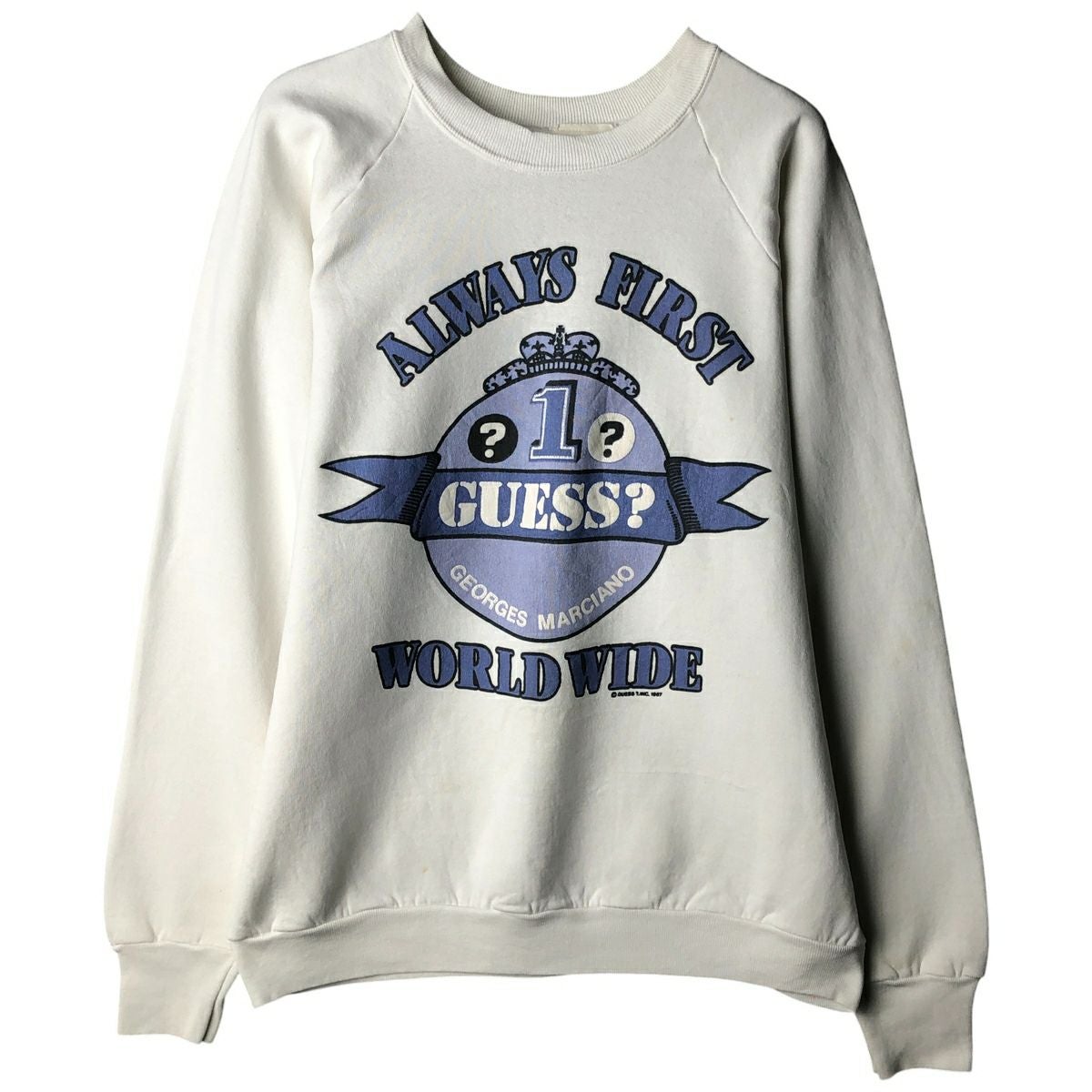 古着 90年代 ゲス Guess BY GEORGES MARCIANO ロゴスウェットシャツ