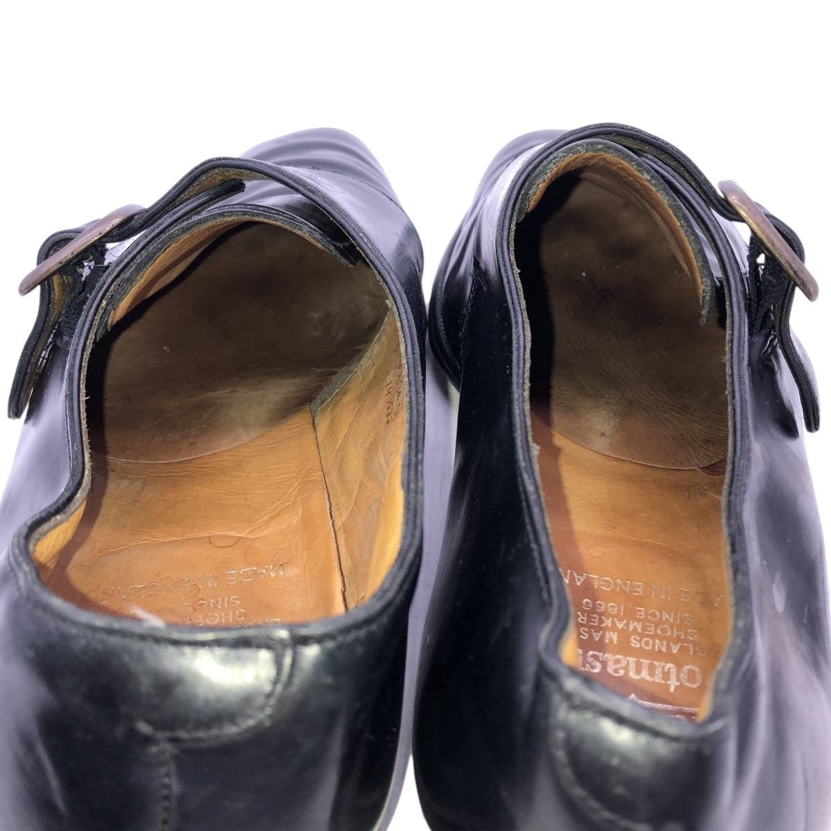 古着 グレンソン GRENSON footmaster モンクストラップシューズ 英国製