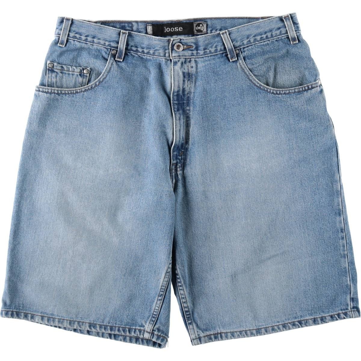 Levi's リーバイス　USA製　シルバータブ　メンズ　ハーフパンツ　デニム 古着 00年代 リーバイス Levis SILVER TAB シルバータブ BAGGY FIT