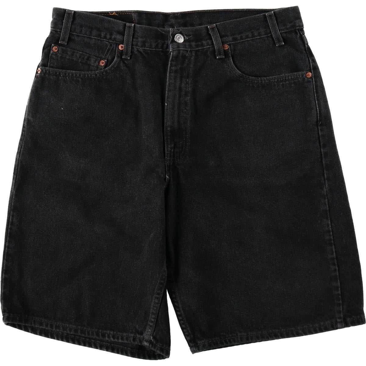 古着 リーバイス Levis 550 RED TAB ブラックデニムショーツ ハーフ