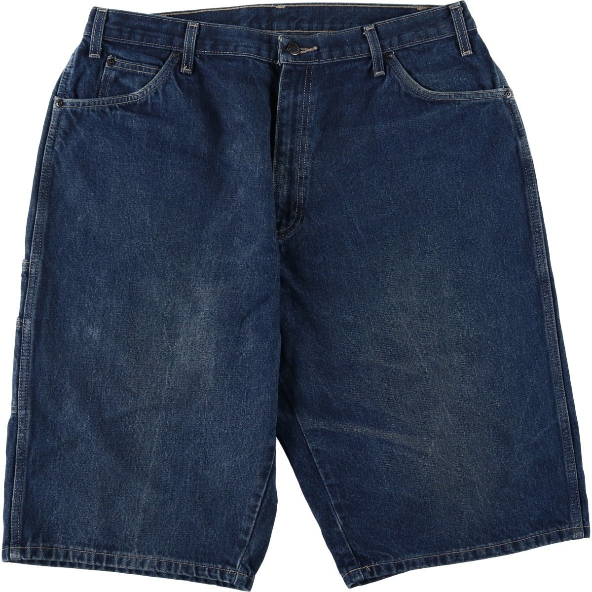 古着 ディッキーズ Dickies ロゴパッチ ブラックデニムショーツ ハーフ