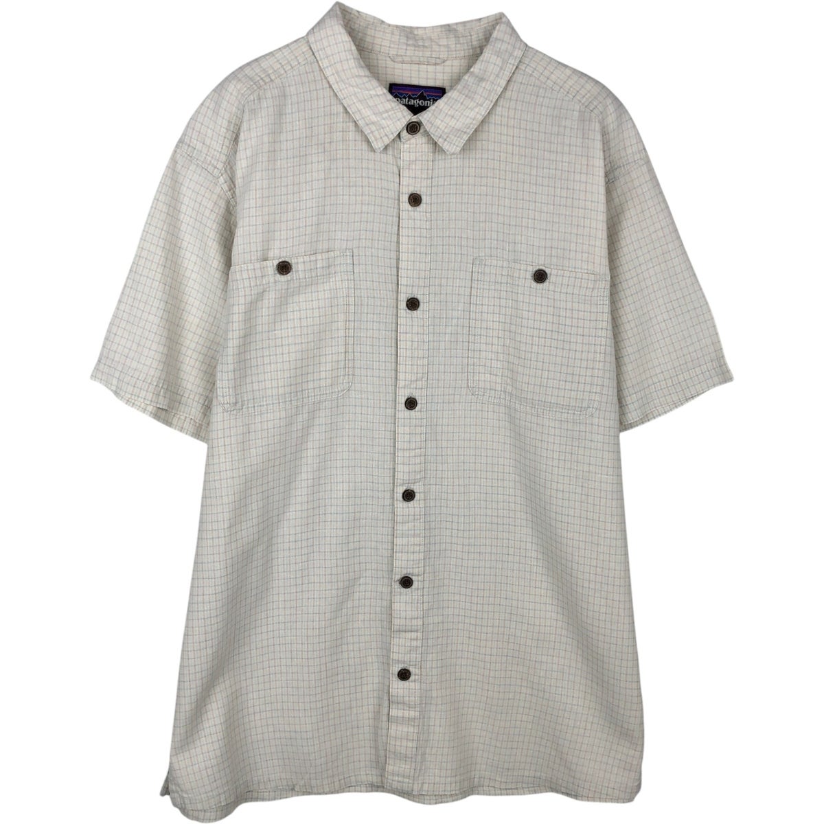 古着 パタゴニア Patagonia チェック柄 半袖 オーガニックコットン