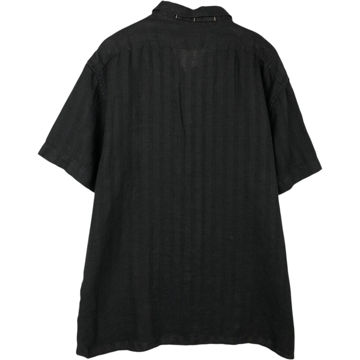 古着 00年代 バナナリパブリック BANANA REPUBLIC ストライプ柄 半袖