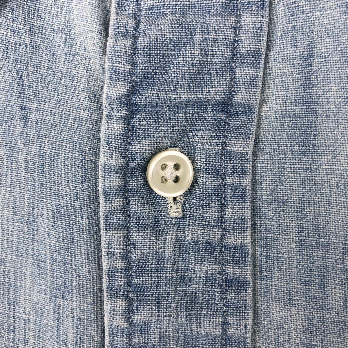 古着 ラルフローレン Ralph Lauren ボタンダウン 半袖 シャンブレーシャツ メンズM相当/eaa644901 古着 ラルフローレン Ralph Lauren ボタンダウン 半袖 シャンブレー