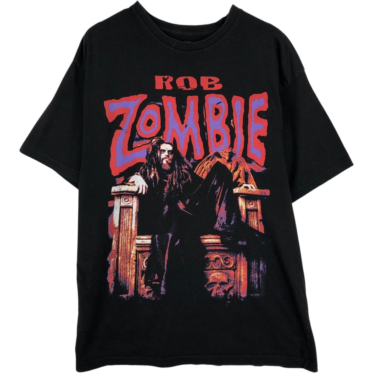 古着 Rob Zombie ロブゾンビ バンドTシャツ バンT メンズXL相当