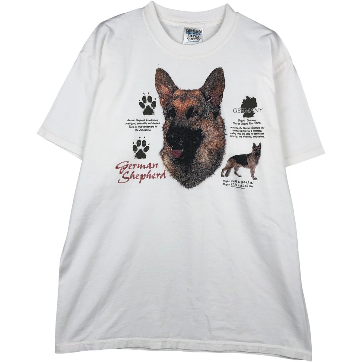 古着 ギルダン GILDAN German Shepherd Dog ジャーマン シェパード 犬