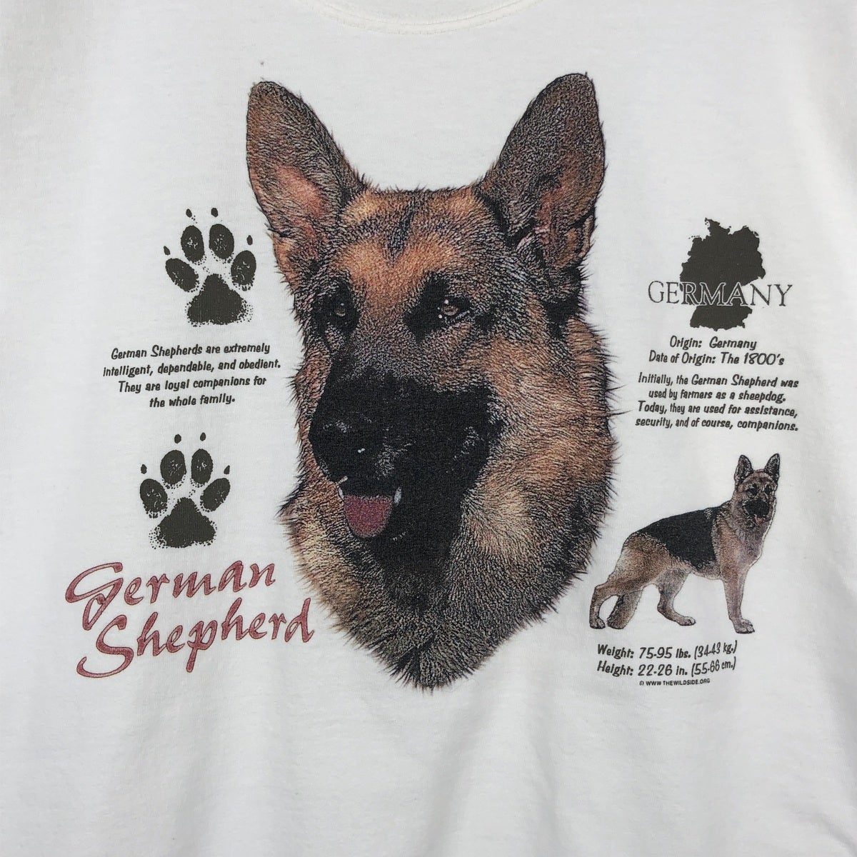 古着 ギルダン GILDAN German Shepherd Dog ジャーマン シェパード 犬