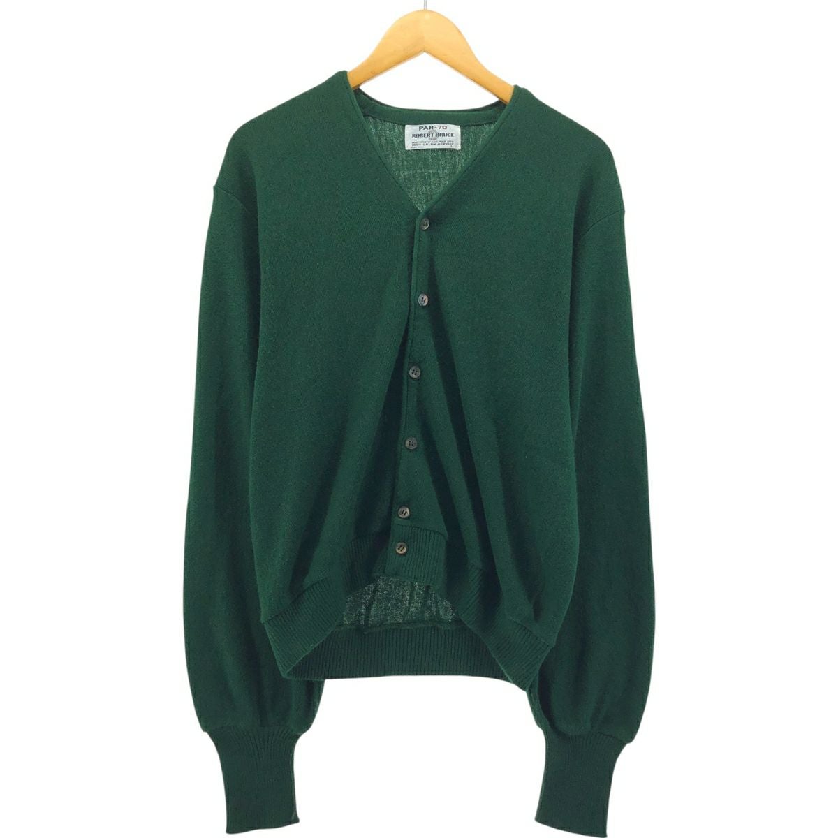 古着 80年代 アロー Arrow TOURNAMENT アクリルニットカーディガン USA