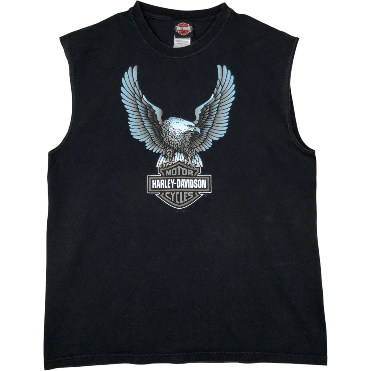 ☆USA製古着☆【ハーレーダビッドソン イーグル タンクトップ】メンズXL 古着 00年代 ハーレーダビッドソン Harley-Davidson 鷲柄 イーグル柄