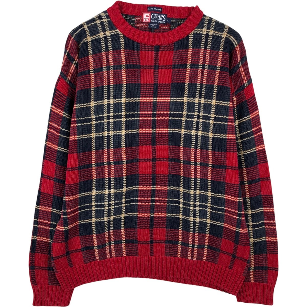 古着 ラルフローレン Ralph Lauren CHAPS チャップス チェック柄