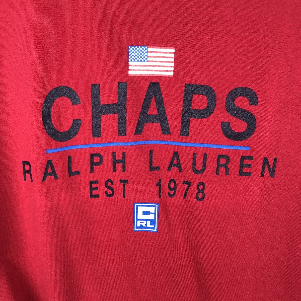 古着 ラルフローレン Ralph Lauren CHAPS チャップス 星条旗柄 半袖