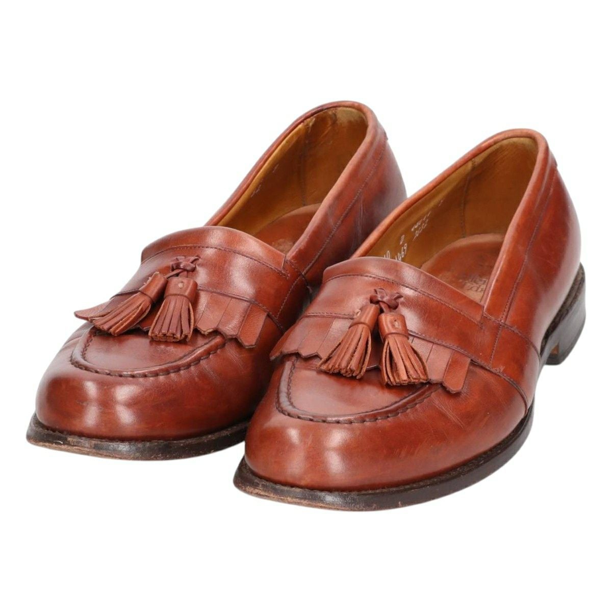 古着 アレンエドモンズ ALLEN EDMONDS MAXFIELD 編み込み タッセル