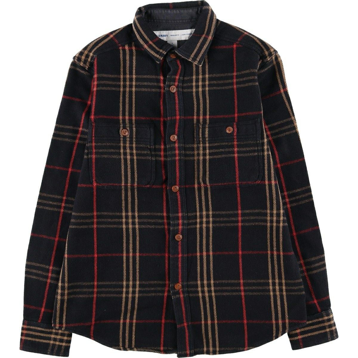 古着 オールドネイビー OLD NAVY REGULAR FIT 長袖 フランネルチェック