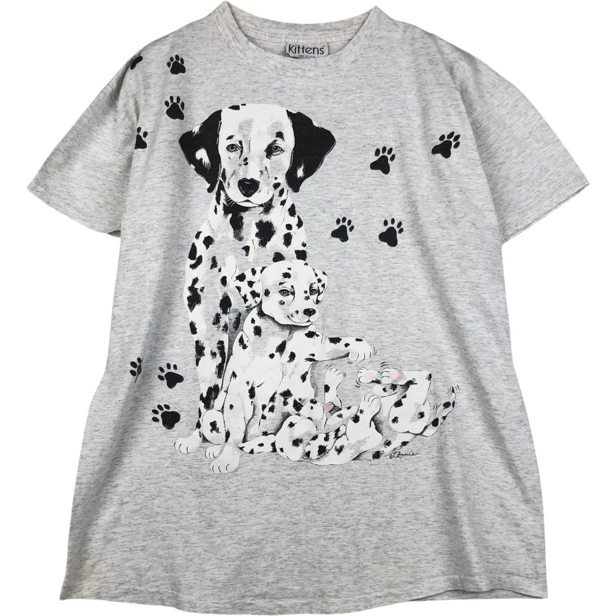 古着 90年代 TOP DAWG 犬柄 アニマルTシャツ USA製 メンズXL相当