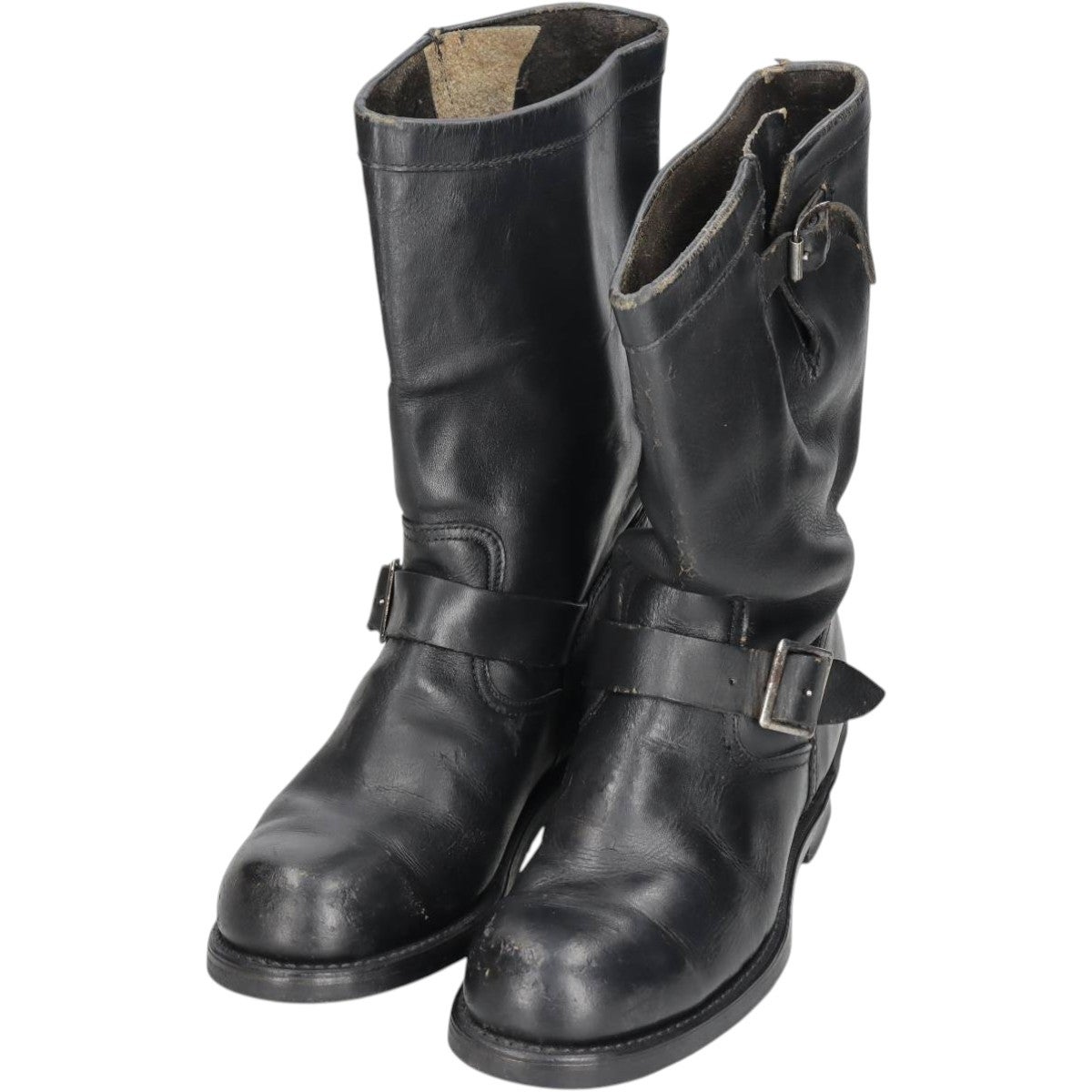 古着 REBELDE 総柄 厚底 ウエスタンブーツ 25 1/2 メンズ26.0cm相当