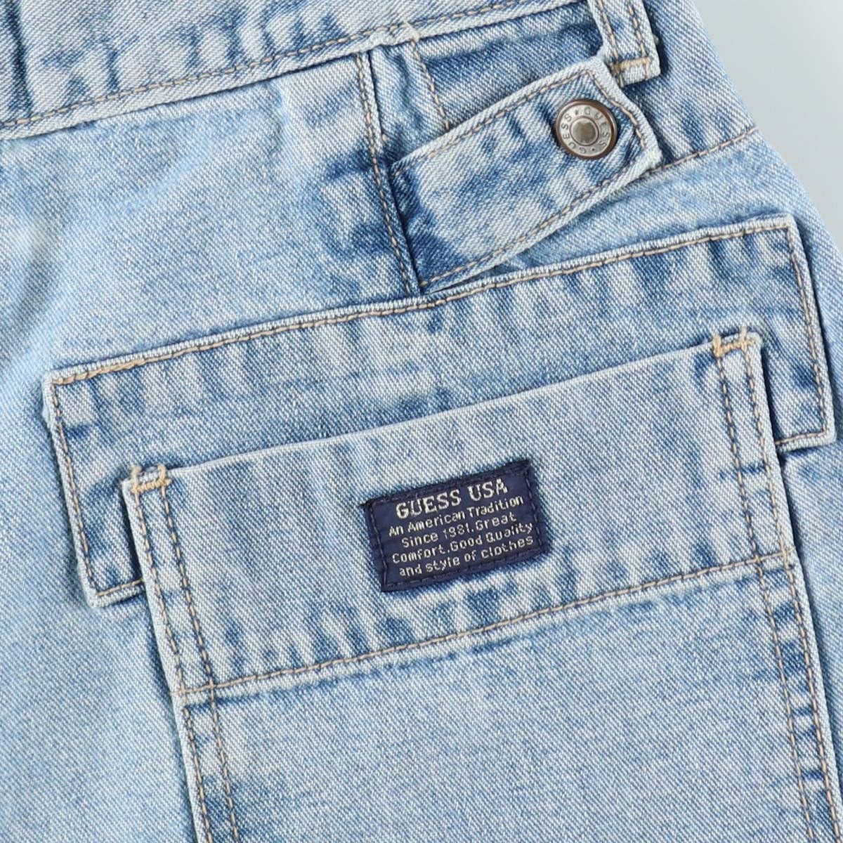 古着 90年代 ゲス Guess デニムショーツ ショートパンツ USA製 メンズ