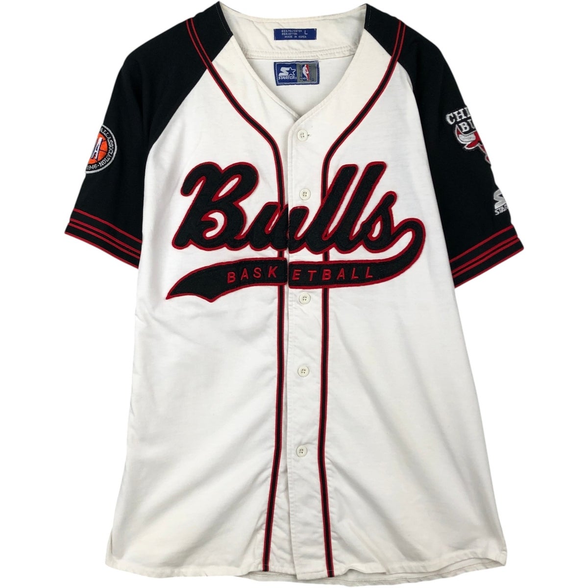 古着 90年代 スターター Starter NBA CHICAGO BULLS シカゴ ブルズ
