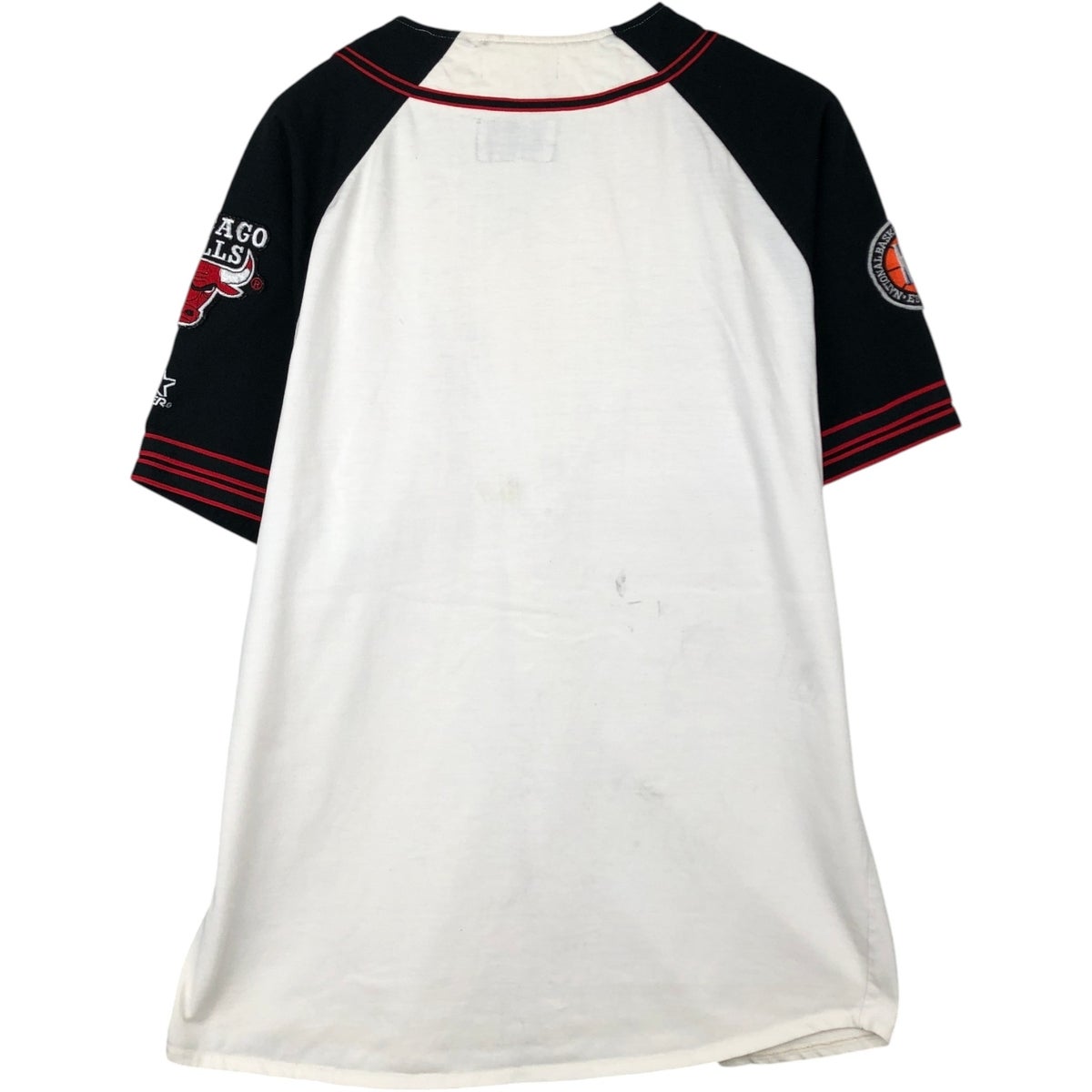 ブルズ　ゲームシャツ 古着 90年代 スターター Starter NBA CHICAGO BULLS シカゴ ブルズ