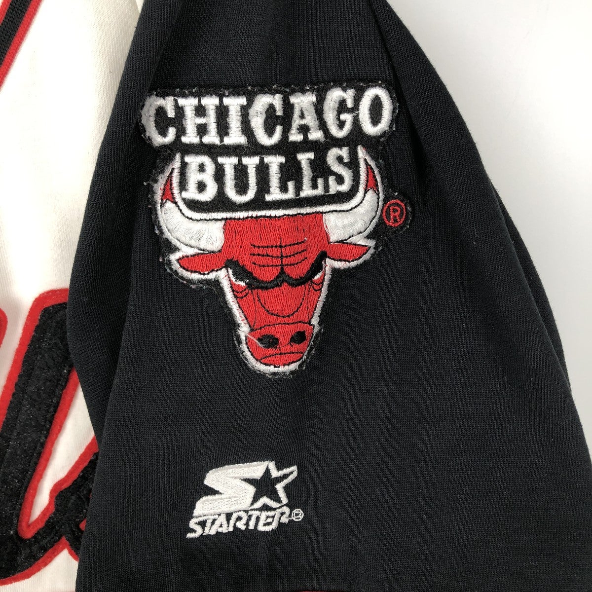 ブルズ　ゲームシャツ 古着 90年代 スターター Starter NBA CHICAGO BULLS シカゴ ブルズ