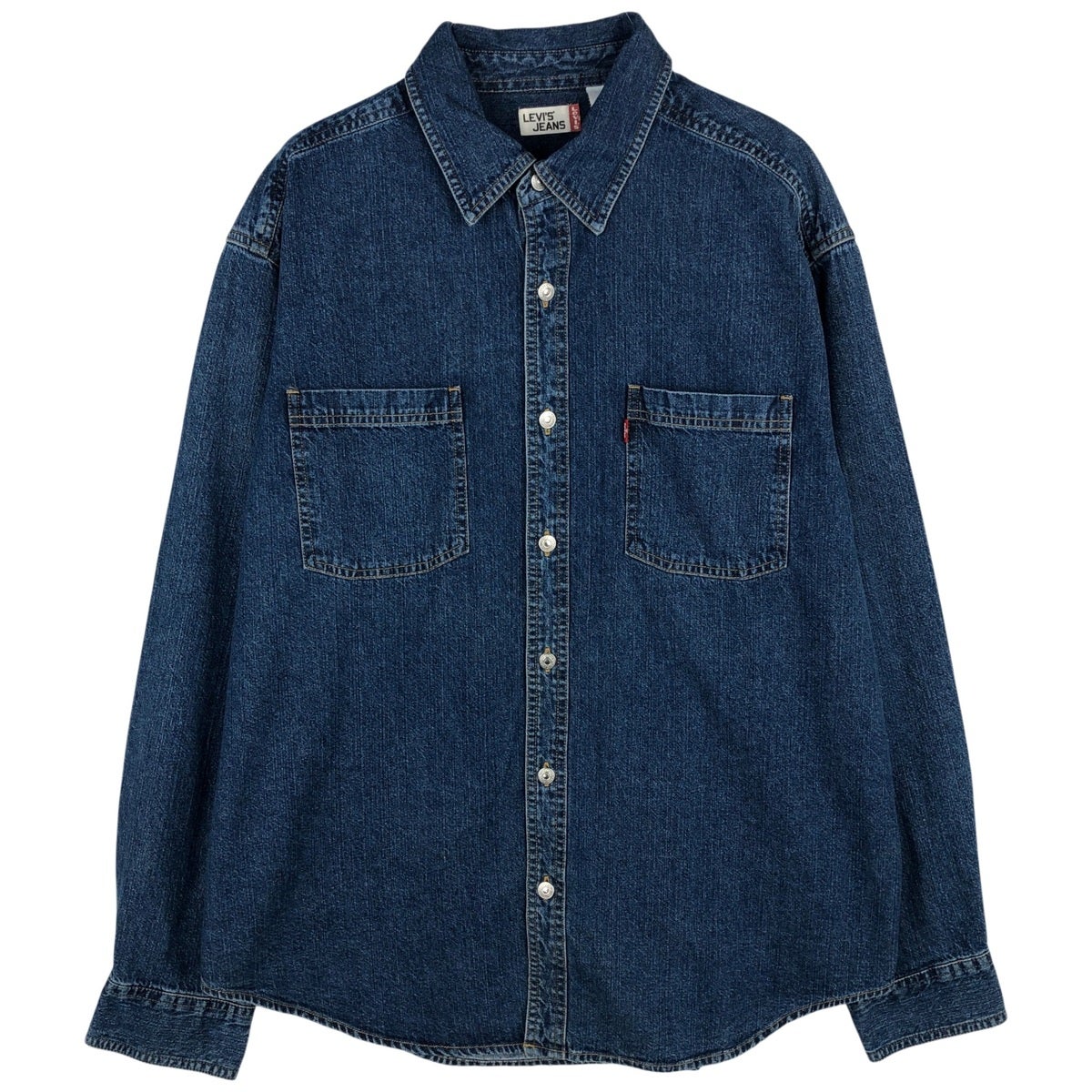 古着 90～00年代 リーバイス Levis JEANS 長袖 デニムシャツ メンズXL