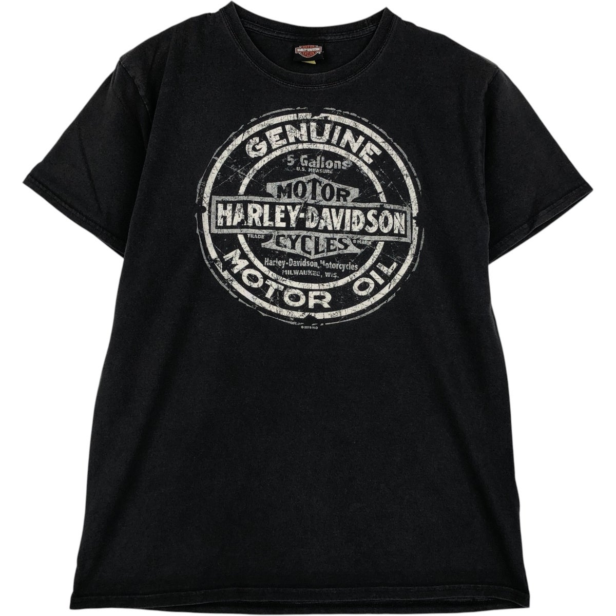 古着ハーレーダビッドソン（Harley-Davidson）黒サイズL 47 古着 ハーレーダビッドソン Harley-Davidson モーターサイクル バイクT