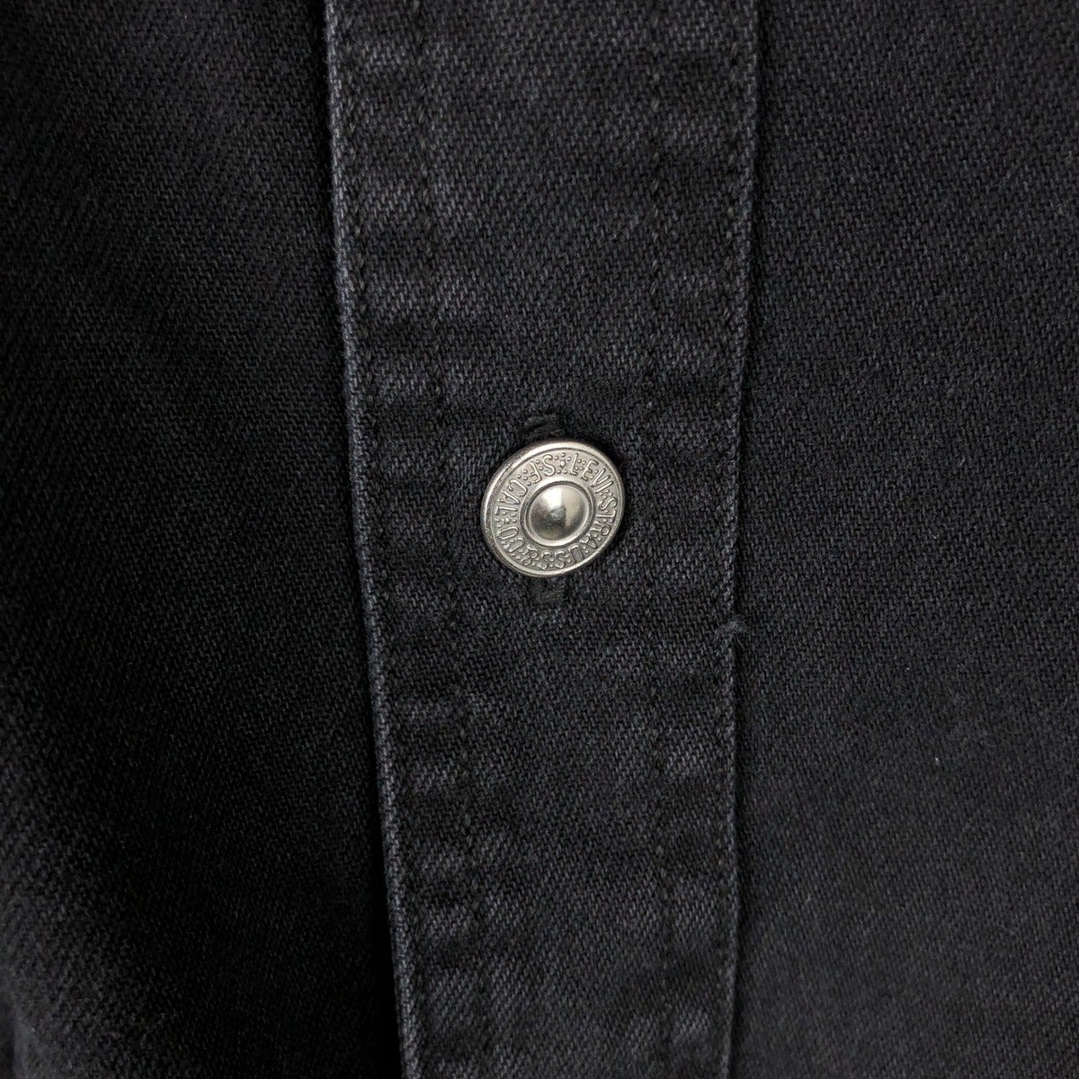 古着 90～00年代 リーバイス Levis JEANS 長袖 ブラックデニムシャツ