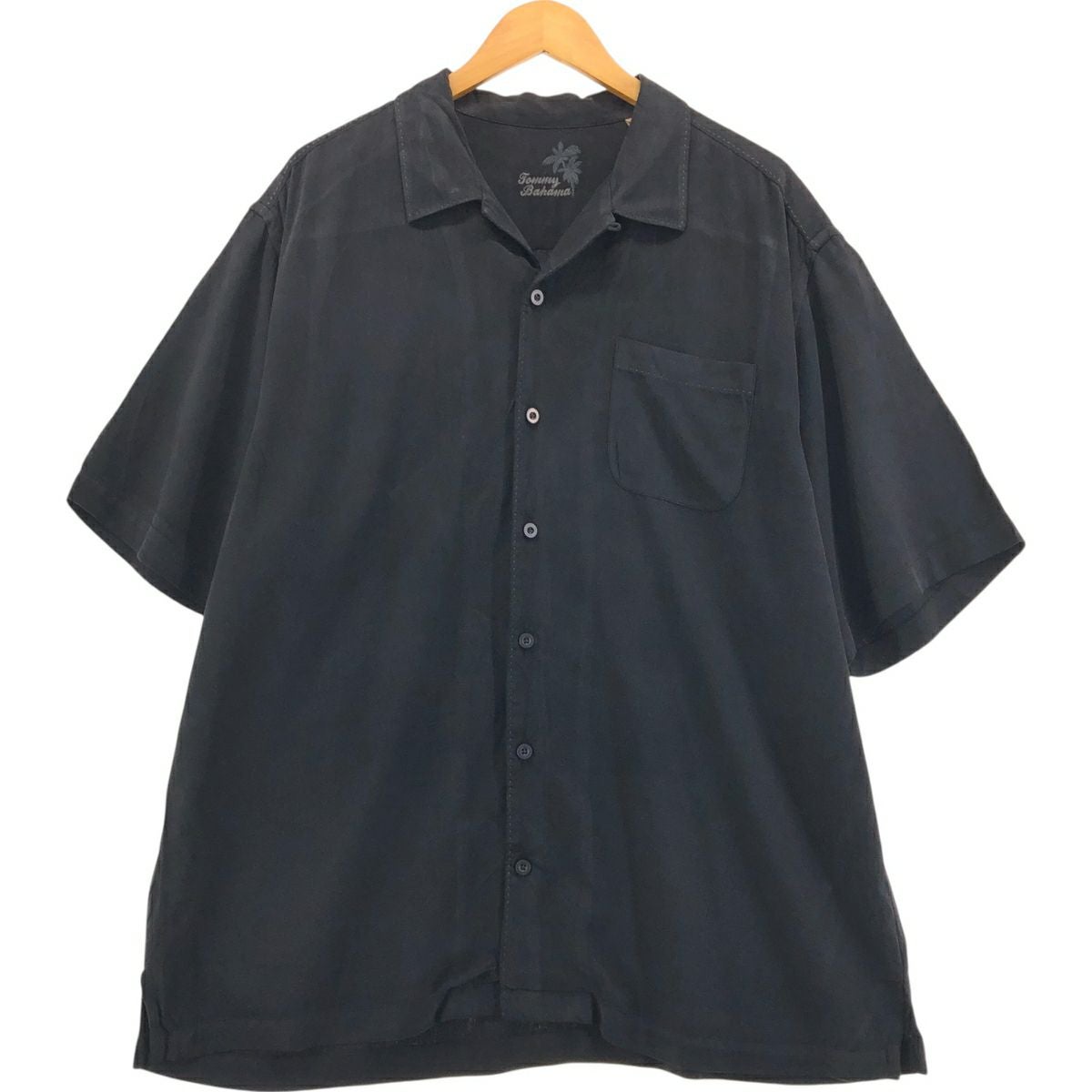 古着 トミーバハマ Tommy Bahama 半袖 オープンカラー シルクシャツ