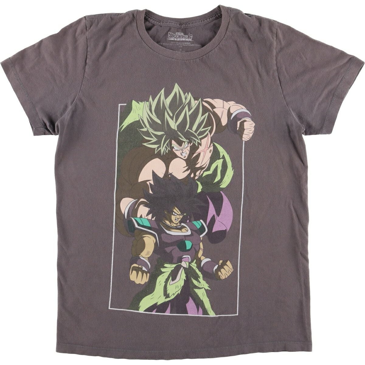 【US古着✨貴重✨ドラゴンボール✨ブロリー✨XL✨グレー】 古着 DRAGONBALL超 ブロリー アニメ キャラクタープリントTシャツ